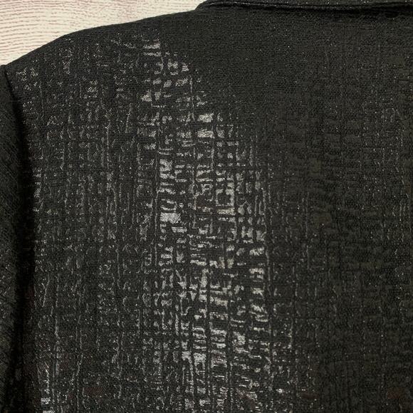 Simply Vera Vera Wang Black Shimmer Jacket Short Sleeve Size Medium - Picture 10 of 16